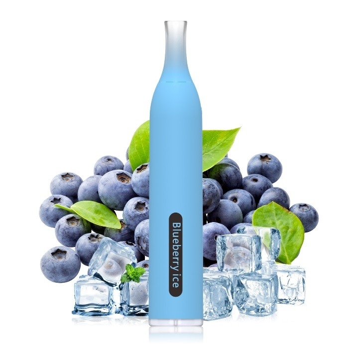 Capacity 2.0ml Nicotine 600 Puff Vape Pen Disposable Blueberry Ice Flavor