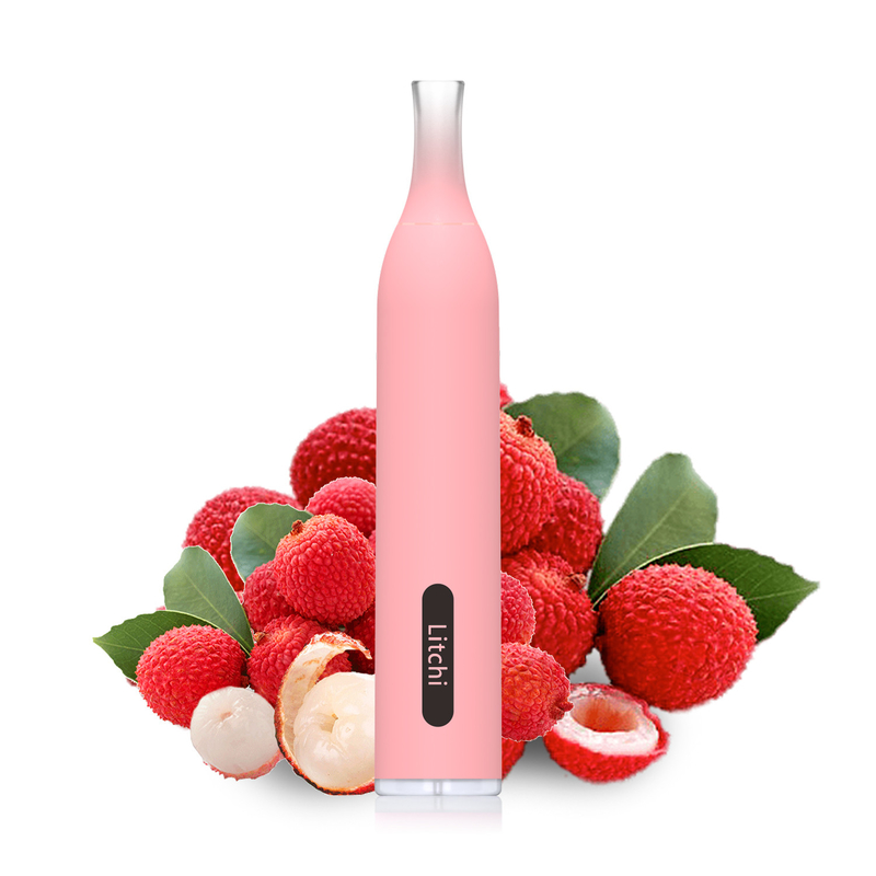 Cotton Coil 1.8Ohm Litchi Flavor Disposable Vape Pen 2.0ml 28G 600 Puff